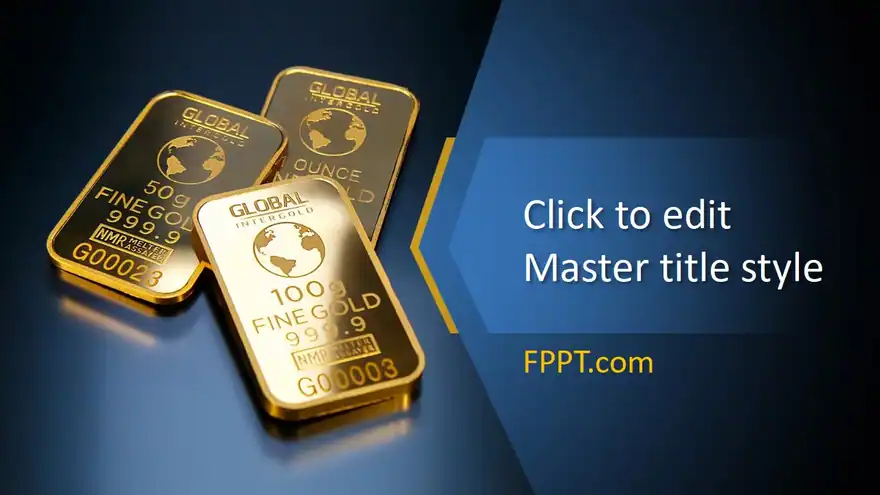 Free Gold PowerPoint template