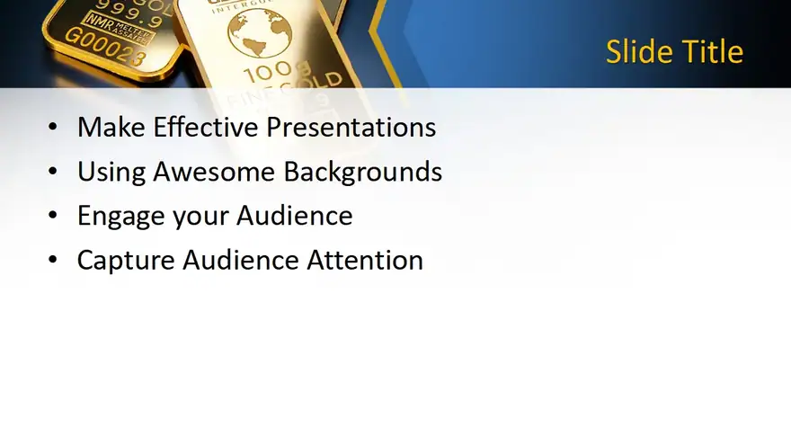 Free Gold PowerPoint template
