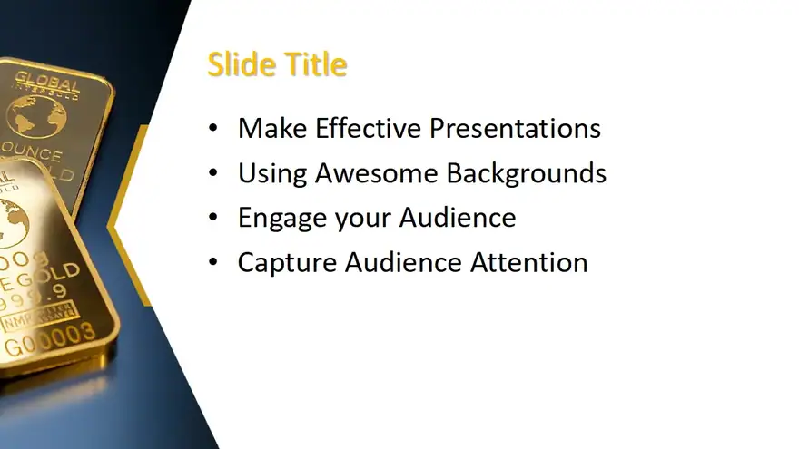 Free Gold PowerPoint template