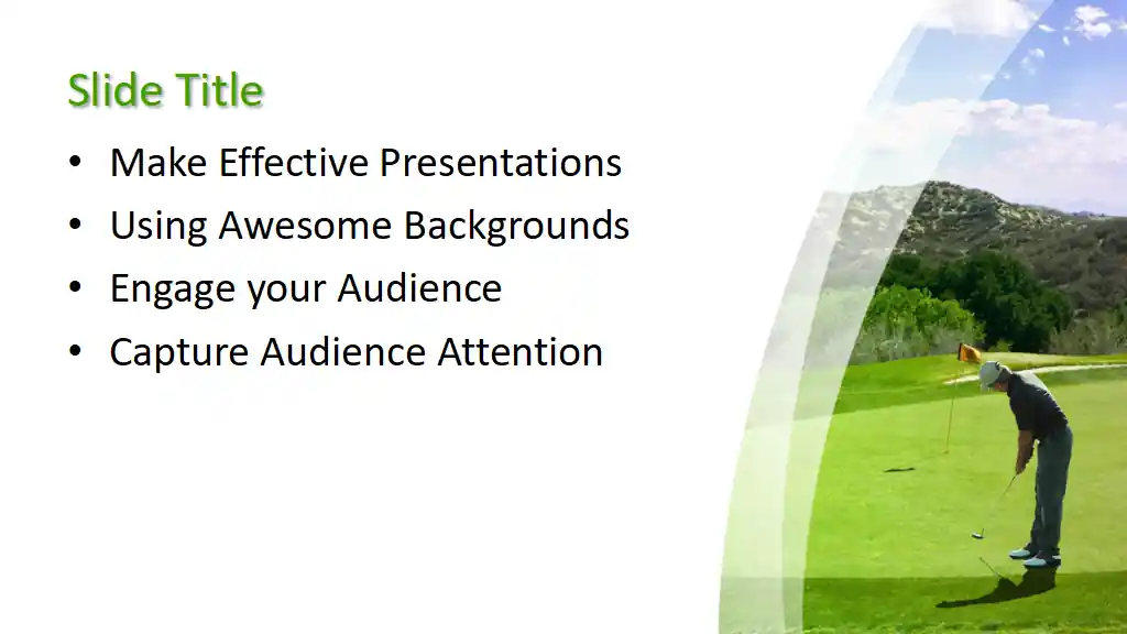 Free Golf Training PowerPoint Template