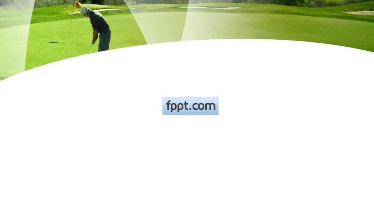 Free Golf Training PowerPoint Template