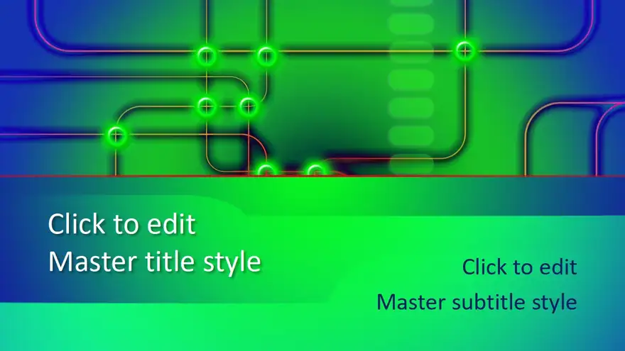 Free Green Tech PowerPoint Template