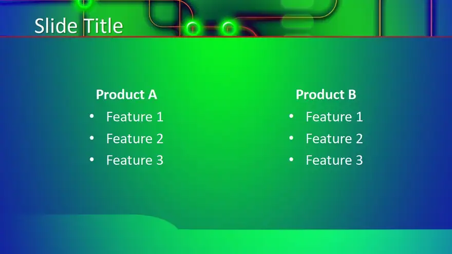 Free Green Tech PowerPoint Template