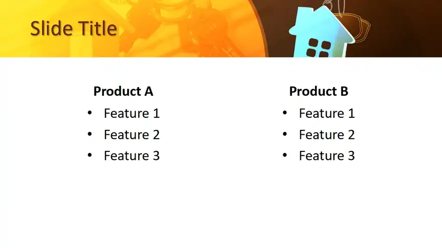 Free House Keychain PowerPoint Template