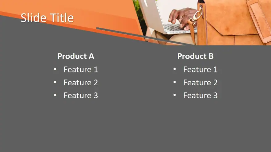 Free Man Working in a Computer PowerPoint Template