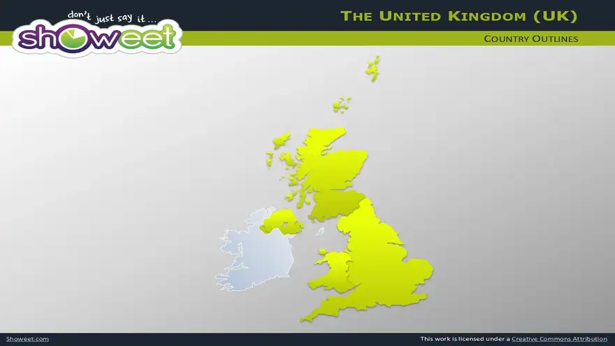 Free Maps of United Kingdom for Powerpoint