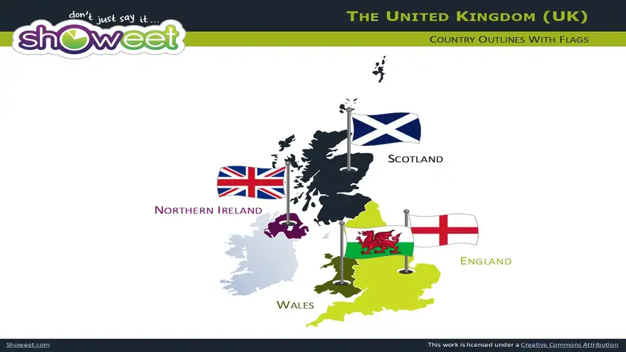 Free Maps of United Kingdom for Powerpoint