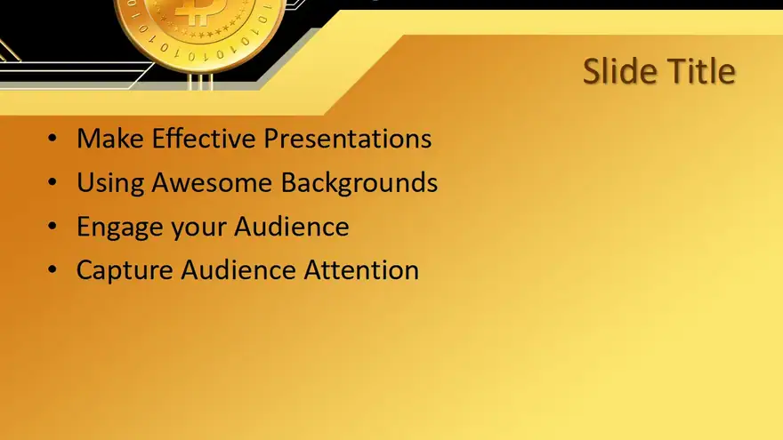 Free Money Bitcoin PowerPoint Template