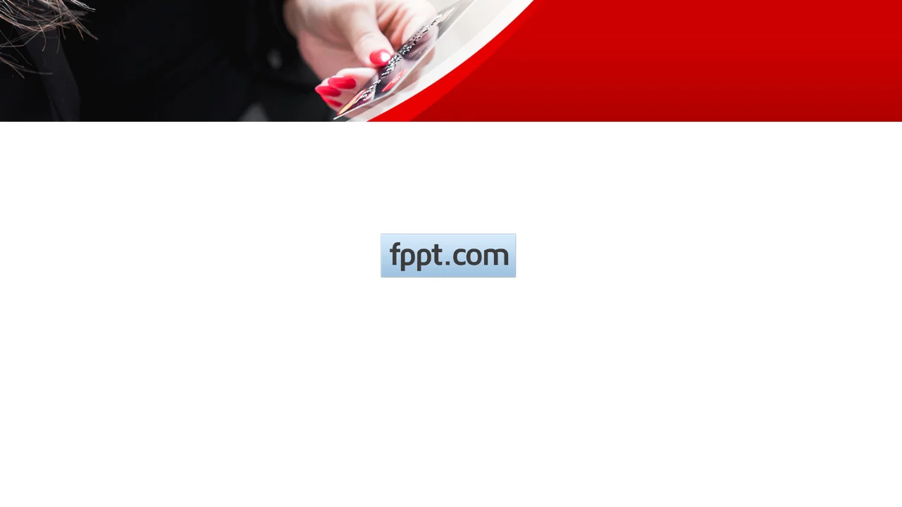 Free Online Purchase with Credit Card PowerPoint Template
