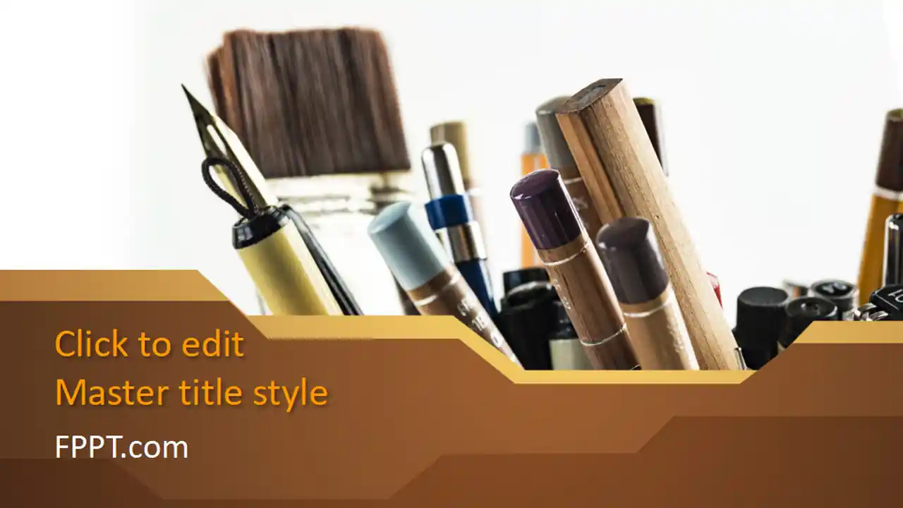 Free Painting Tools PowerPoint Template