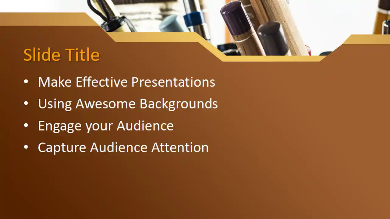 Free Painting Tools PowerPoint Template