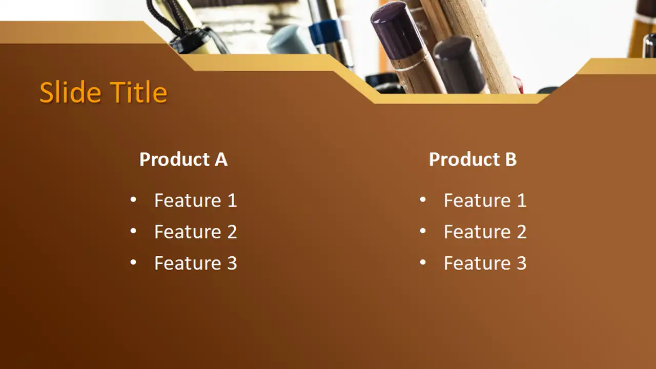Free Painting Tools PowerPoint Template