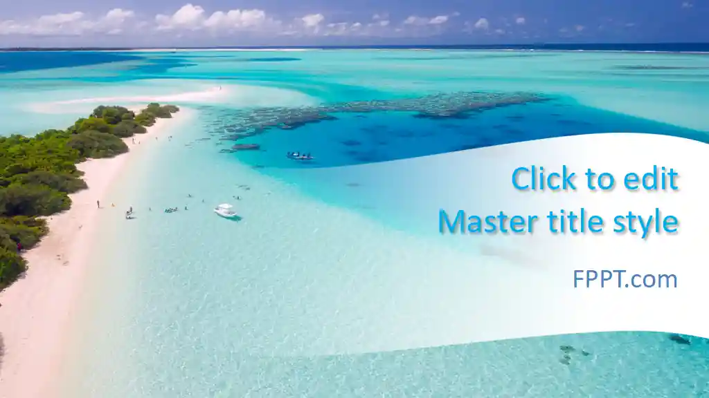 Free Paradise Beach PowerPoint Template