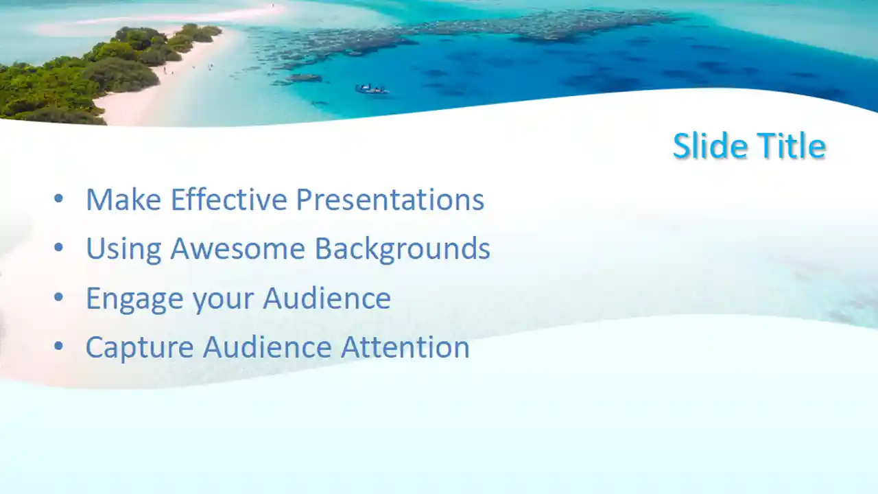 Free Paradise Beach PowerPoint Template