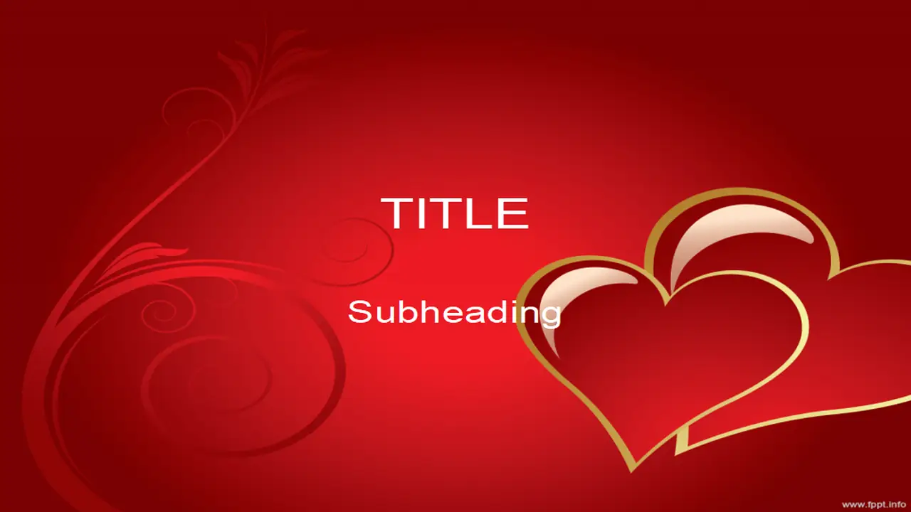 Free Romantic Love Powerpoint Template