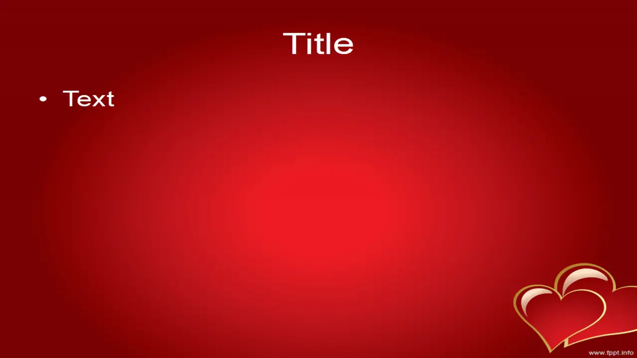Free Romantic Love Powerpoint Template