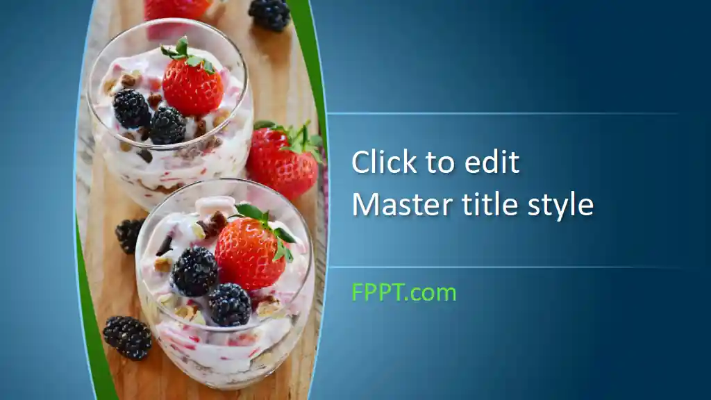 Free Tasty Dessert PowerPoint Template