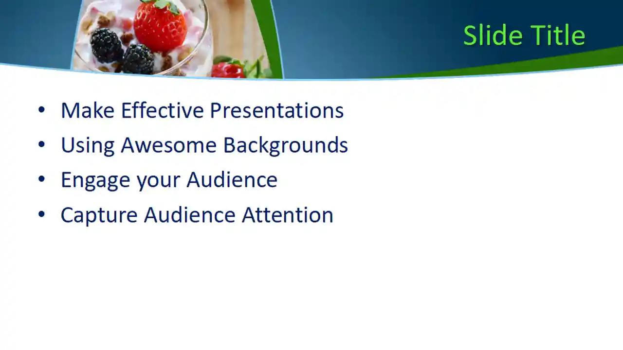 Free Tasty Dessert PowerPoint Template
