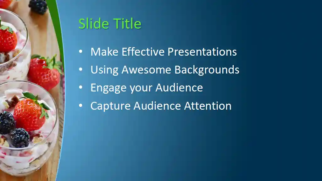 Free Tasty Dessert PowerPoint Template