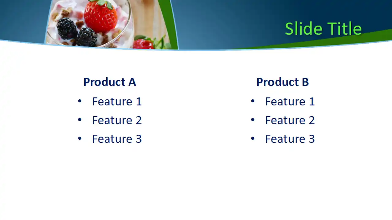 Free Tasty Dessert PowerPoint Template