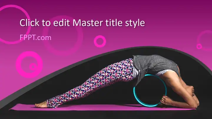 Free Yoga Pose PowerPoint Template