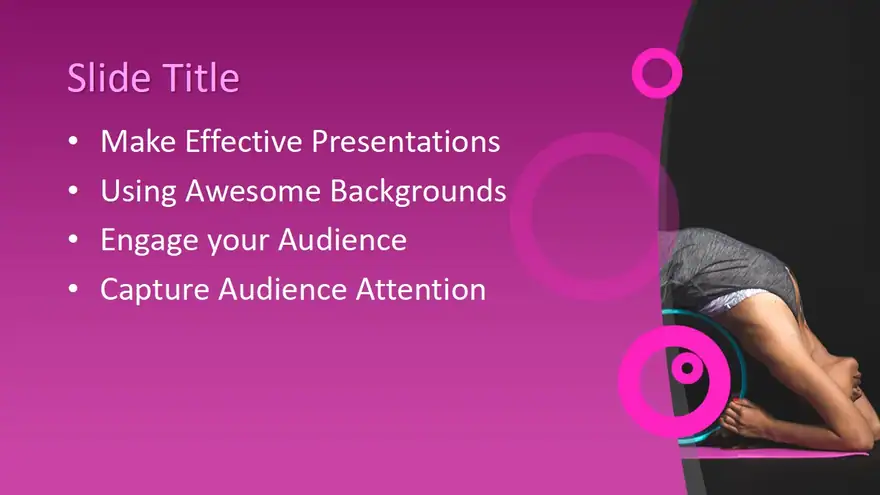 Free Yoga Pose PowerPoint Template
