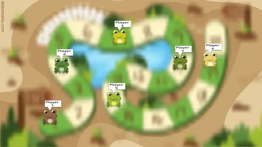 Frogtastic! Fun free digital board game template.