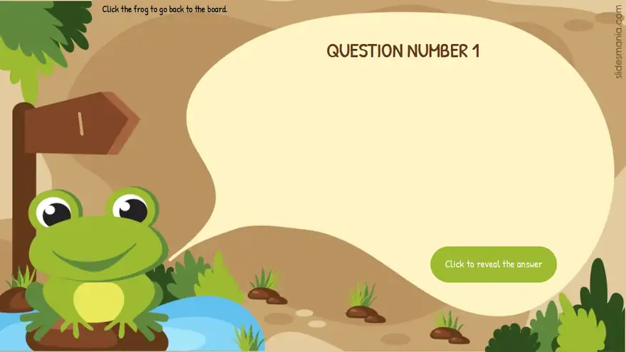 Frogtastic! Fun free digital board game template.