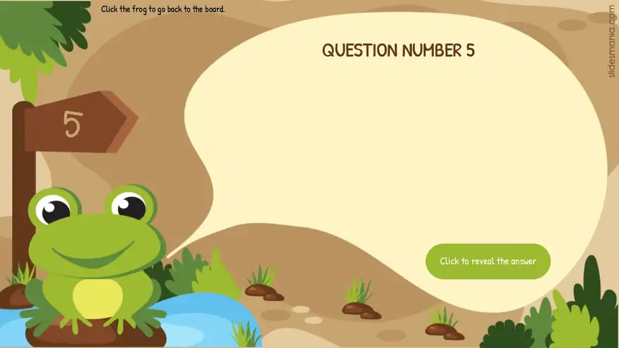 Frogtastic! Fun free digital board game template.