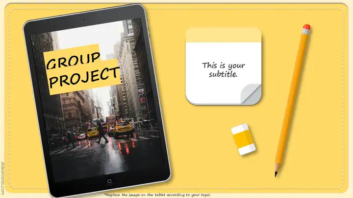 Gadgets and Notes – Free Group Project Presentation Template