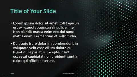 Greenwave Halftone Template