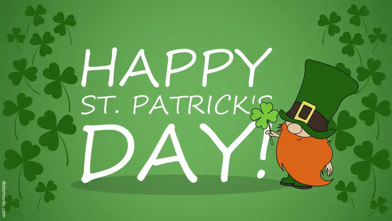 Happy Saint Patrick’s Day slides theme.