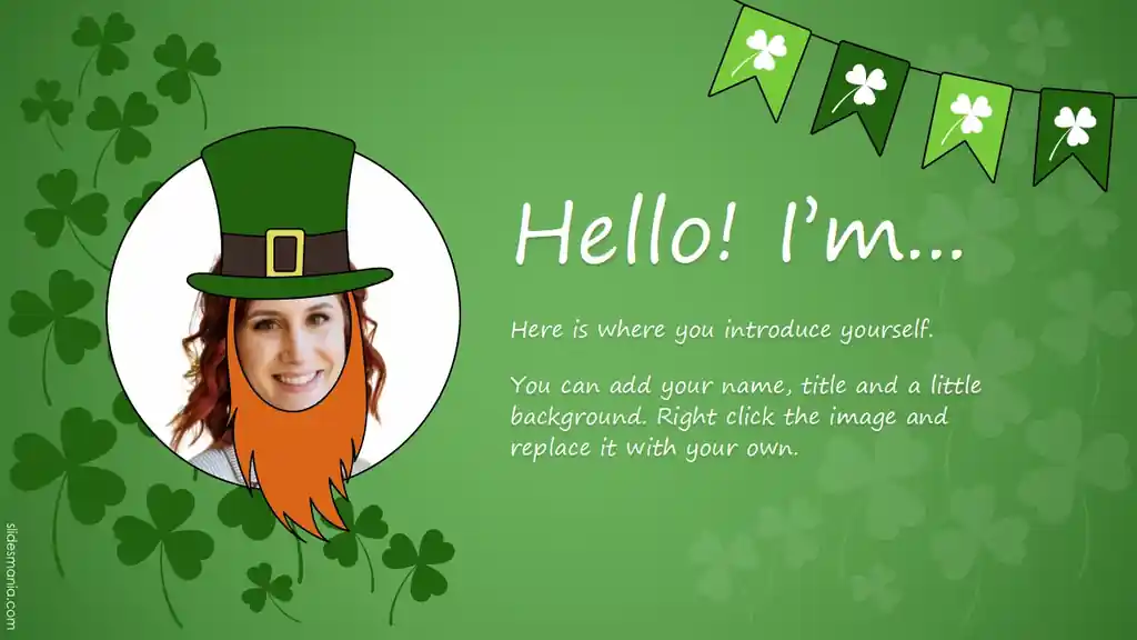 Happy Saint Patrick’s Day slides theme.