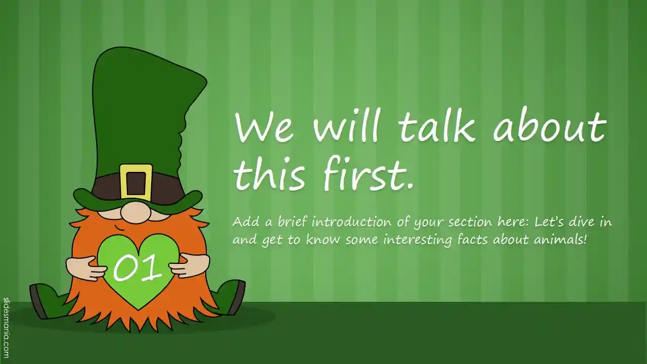 Happy Saint Patrick’s Day slides theme.