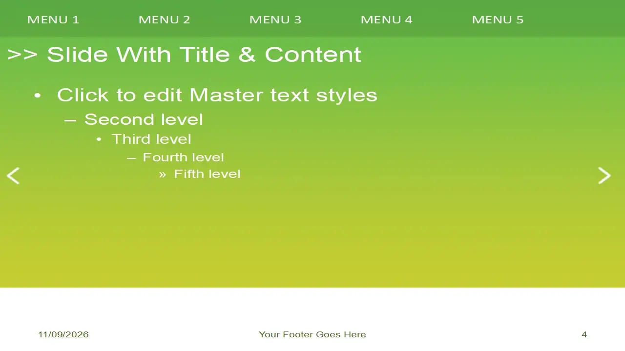 iMac With Green Background PowerPoint Template
