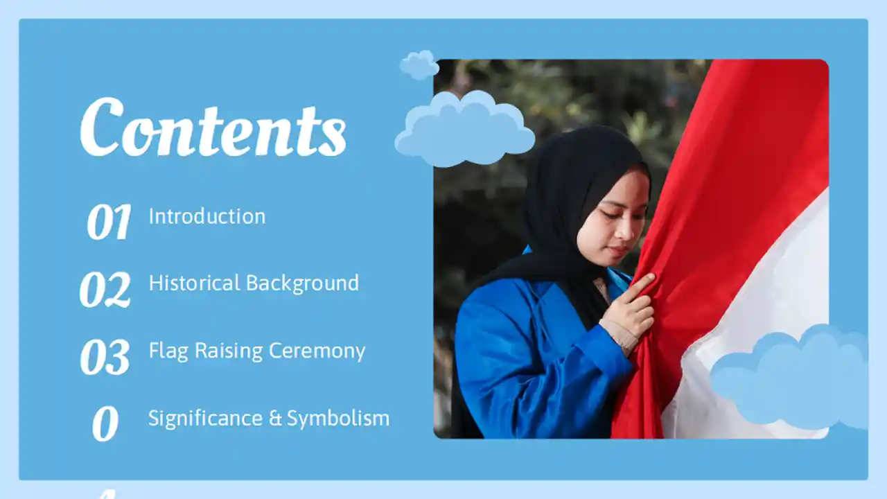 Indonesian Flag Raising Slides