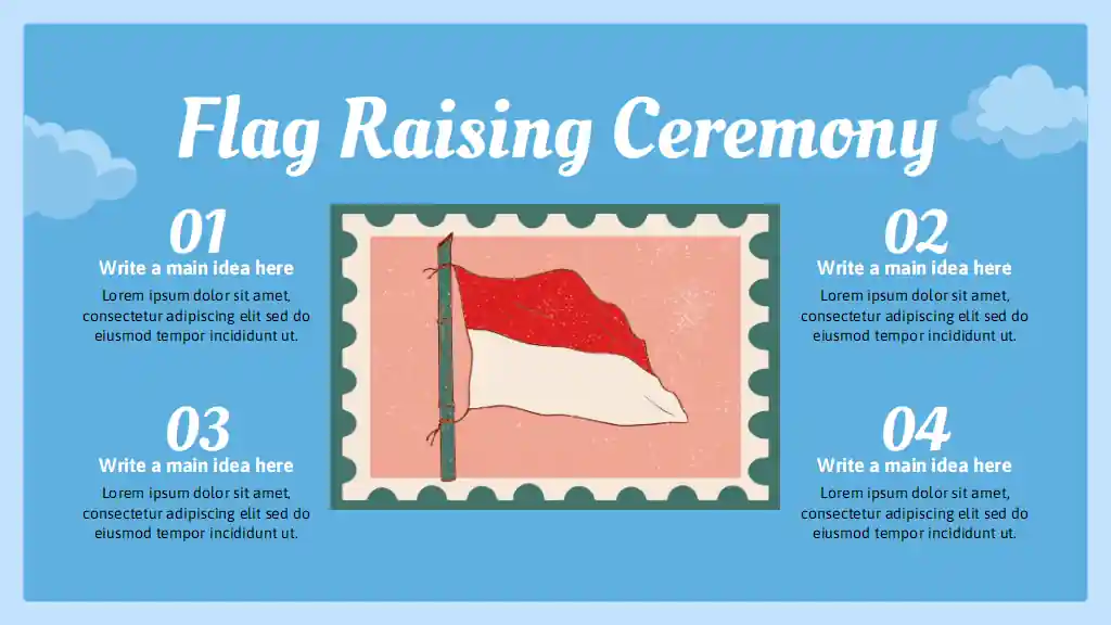 Indonesian Flag Raising Slides