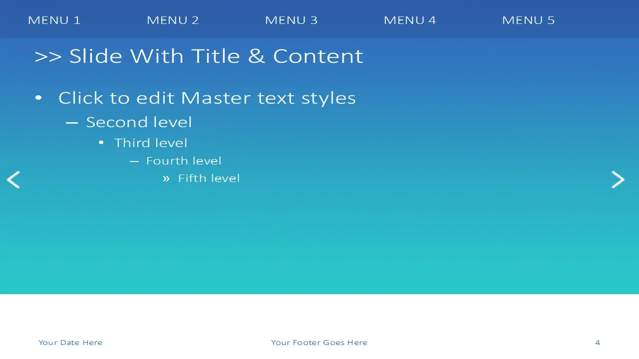iPhone With Turquoise Background PowerPoint Template