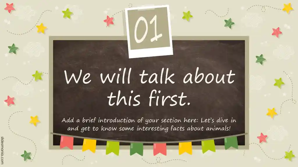 Joyful Chalkboard presentation template.