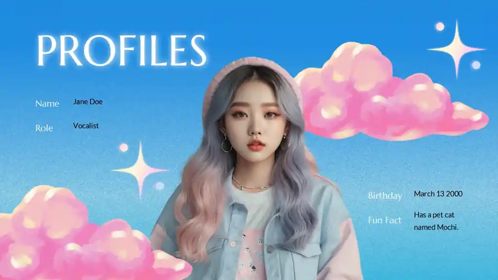 KPOP Dreamcore Aesthetic Background Slides