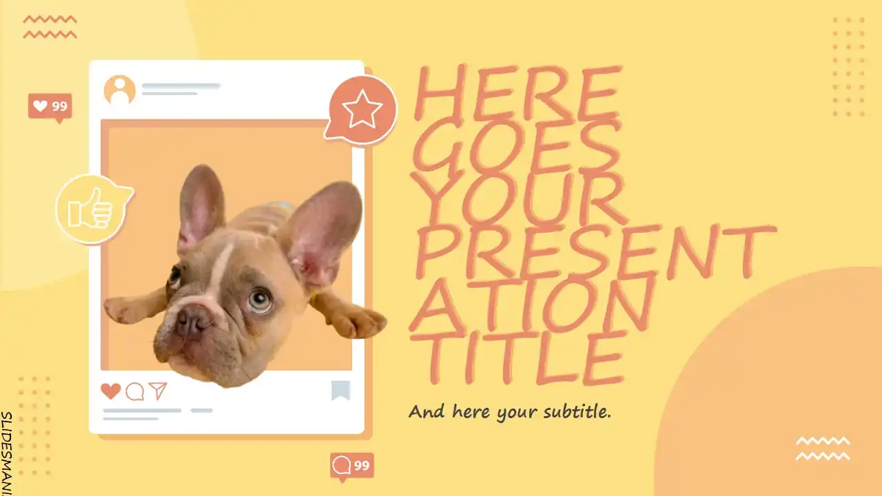 Let’s talk social media presentation template.