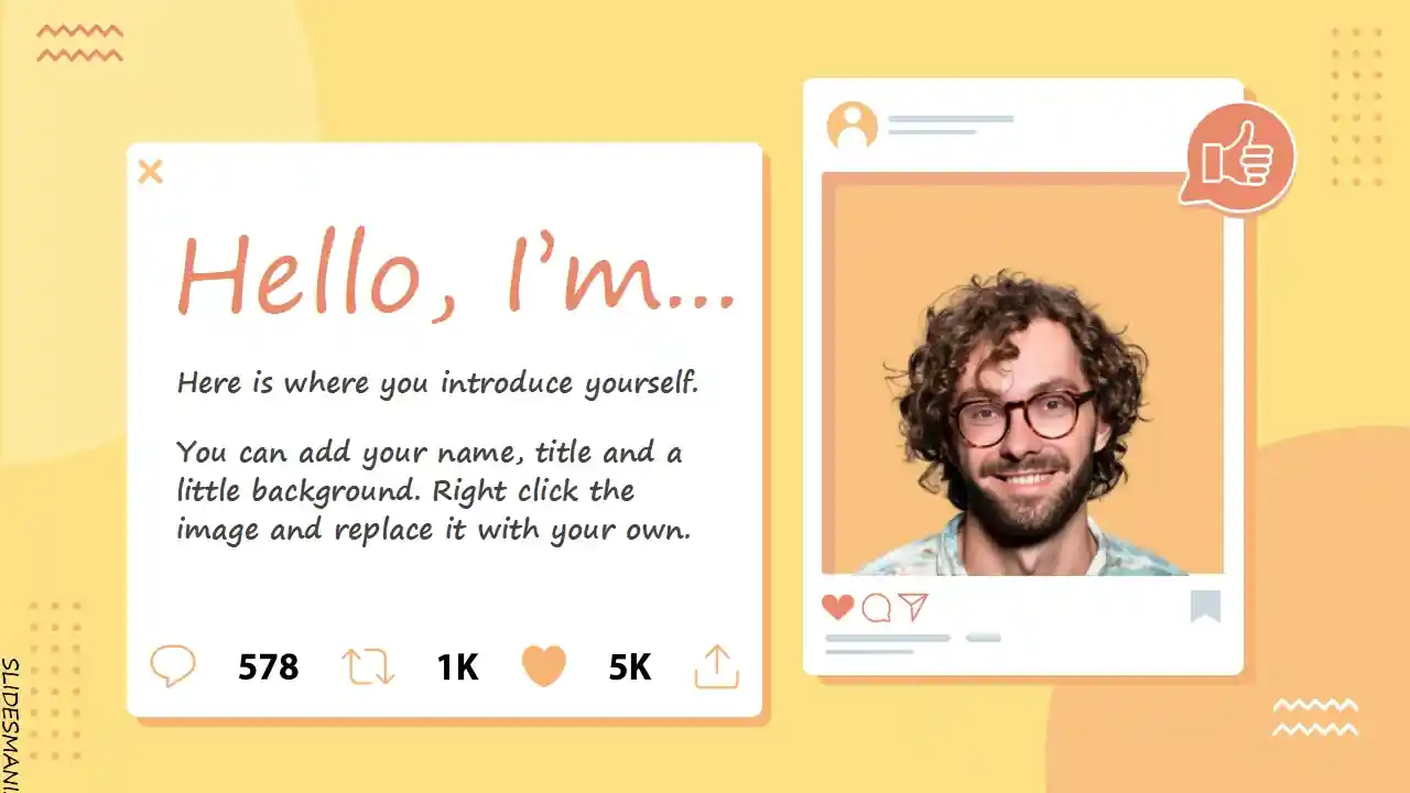 Let’s talk social media presentation template.