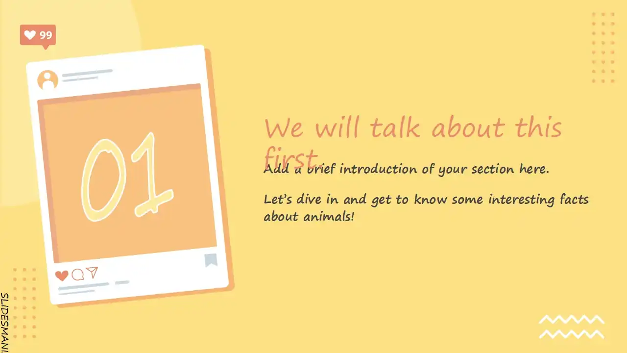 Let’s talk social media presentation template.