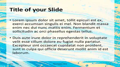 Liquid Marbling Paint Template for PowerPoint and Google Slides