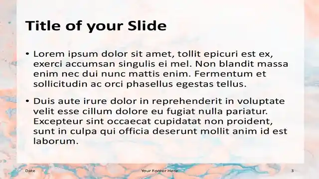 Liquid Marbling Paint Template for PowerPoint and Google Slides