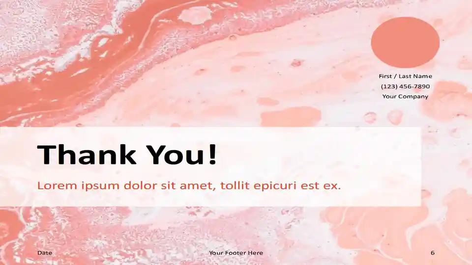 Liquid Marbling Paint Template for PowerPoint and Google Slides