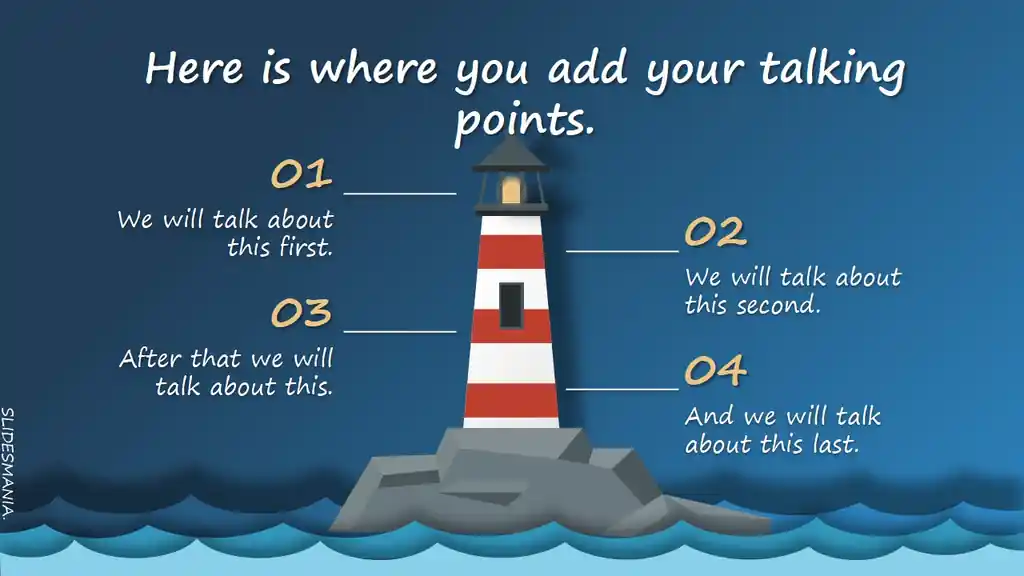 Maine, lighthouse animated slides theme.