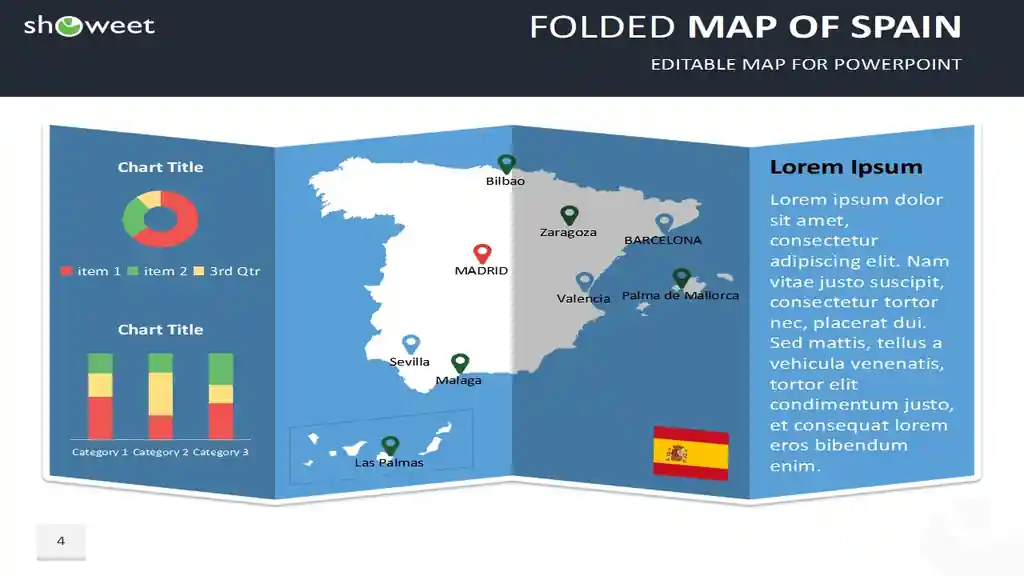 Map of Spain Templates for PowerPoint