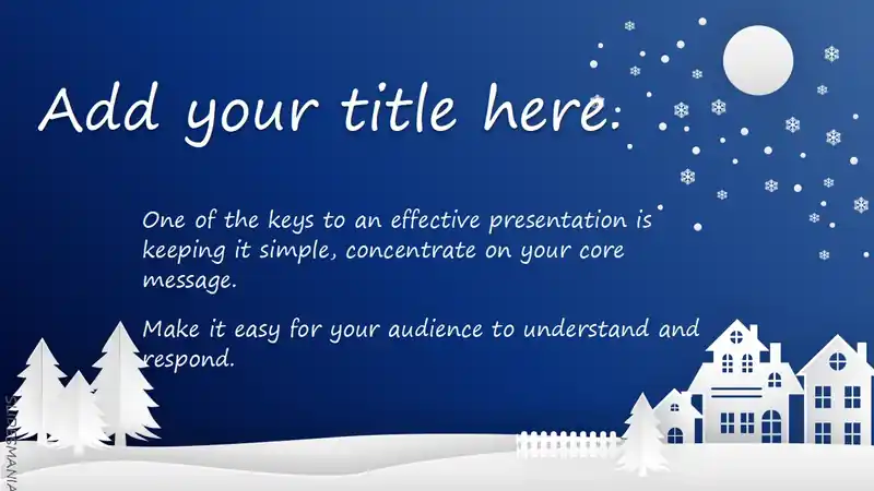 Merry Christmas slides theme.
