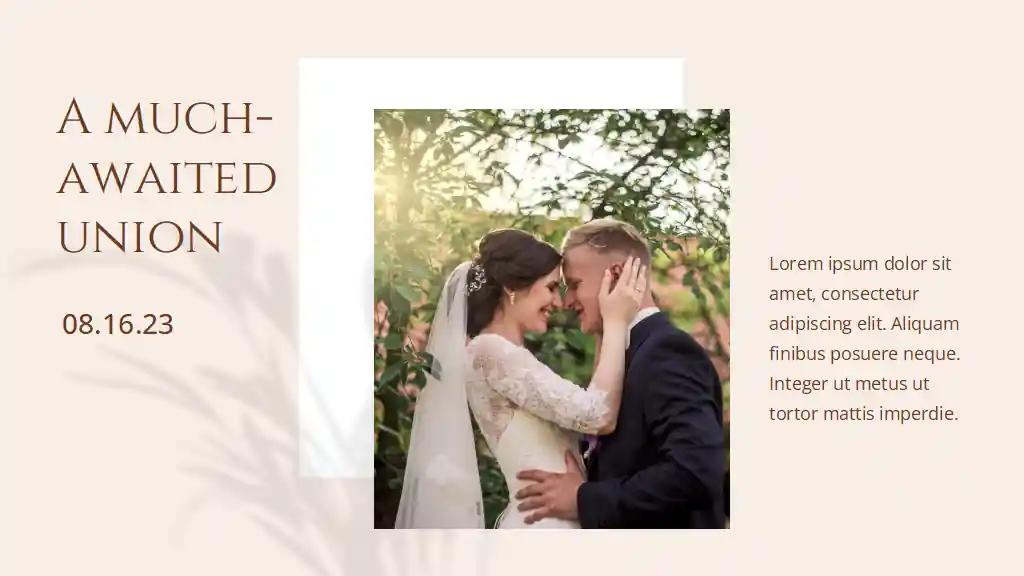 Minimal Wedding Digital Memory Book Slides